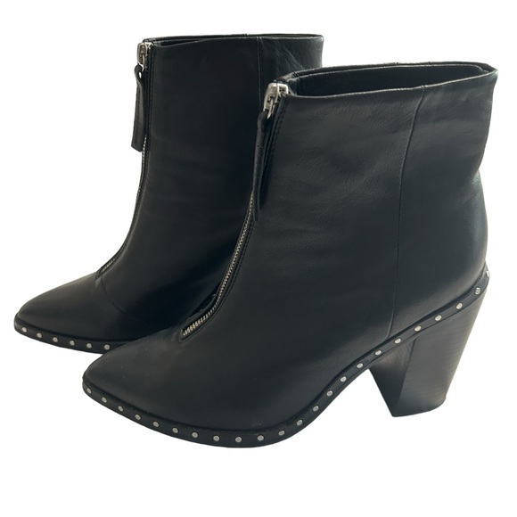 Solsana Black Studded Boots NEW Size 9-9.5 - Picture 5 of 7